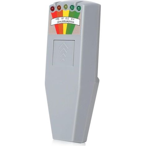 Equipo para la caza de fantasmas paranormales，Detector de fantasmas de 5 LED，Medidor de campo magnético 50Hz-20,000Hz gris (1/5)