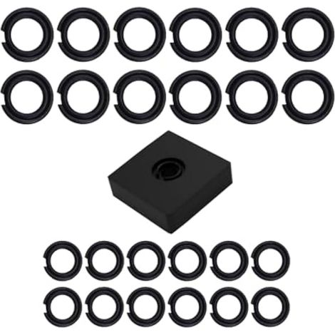 (12+12Set) Anneau de retenue d'impact 1/2 pouce et 3/8 pouce, anneau de friction, outil d'installation d'enclume de verrouillage de retenue