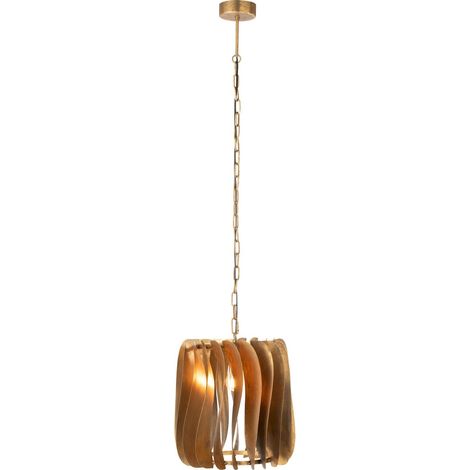 Suspension élégante en métal doré design contemporain - Doré effet métal vieilli (1/3)