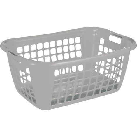 Sunware Wäschekorb Basic 79L silber Wäschebox Wäschesammler