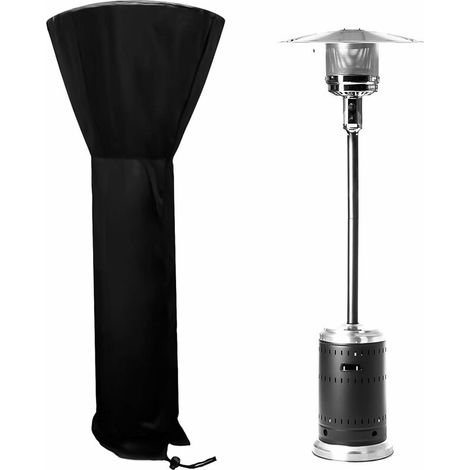 226x85x48cm Patio Heater Cover 210D Oxford Fabric Waterproof Windproof Heater Cover for Outdoor Heating