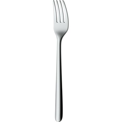 Fourchette à gâteau Flame 16 cm, en acier inoxydable poli, résistant aux rayures, va au lave-vaisselle (1/4)
