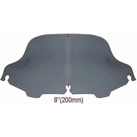 8-Zoll-Windschutzscheibe „Smoke Wave“ für Touring Street Glide/Electra Glide/Tri Glide FLHT FLHX F