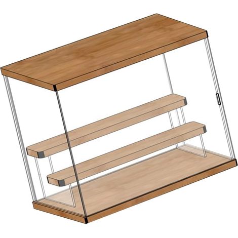 Acrylic Display Case for Figurines, Box of (3 (1/5)