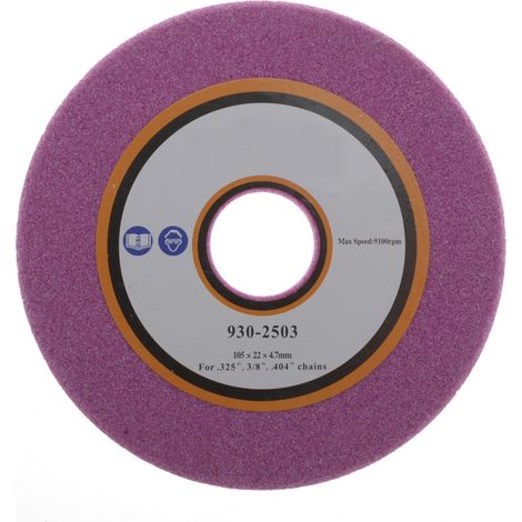 Jardiaffaires – Meule pour affûteuse de chaîne 100x22x4,7mm – Pas .325, 3/8 et 404 – Affûtage précis pour tronçonneuses – Compatible semi-professionnelle (1/3)