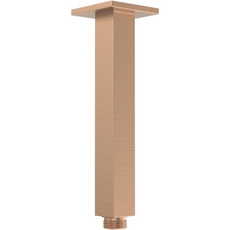 Signature React Square Ceiling Mounted Shower Arm 180mm Length - Brushed Bronze (1/2)