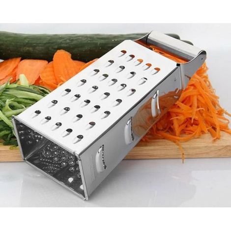Râpe en acier inoxydable, râpe pour fruits, légumes, carottes, fromage, râpe à fromage, râpe de cuisine pour râpage grossier, fi (1/4)