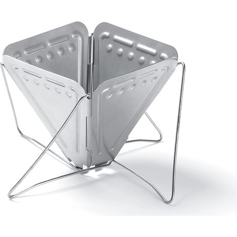 Plateau ou support à café portable et pliable en acier inoxydable, idéal pour les cafetières, les filtres, le camping, la cuisine ou le bureau.-AquaForge (1/5)
