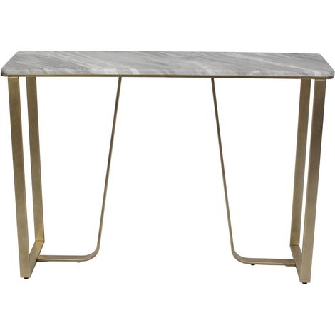 Console rettangolare graphite 32x120 cm dorata - Atmosphera créateur d'intérieur (1/3)