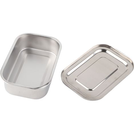 Boîte à aiguilles en acier inoxydable pour vétérinaires, boîte à aiguilles de cuisine, boîte d'acupuncture, matériel vétérinaire (1/5)