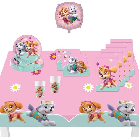 Set de fête 46 pièces de vaisselle jetable pour anniversaire d'enfant et fête à thème, décoration de table (1/5)