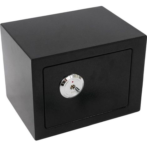 Caja fuerte de seguridad mural, capacidad de 4,6 L, color negro. (1/2)