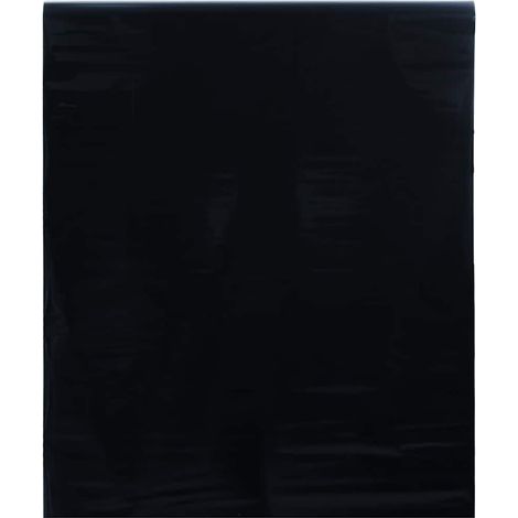 vidaXL Lámina de ventana esmerilada estática PVC negro 90x2000 cm (1/5)