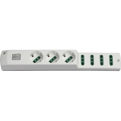 00425.Nc.B Enchufe múltiple 3P30+4P17/11+Interno Blanco