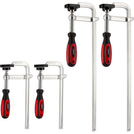 Lot de quatre serres joints en Acier Forgé - 2 longueurs de serrage 20 et 40cm - Poignée Bi-matière (1/4)