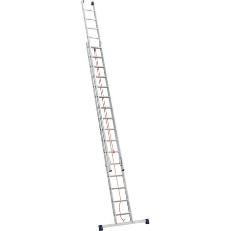 Iller Schiebeleiter mit Seilzug Eurostars 2x16 Sprossen (1/2)