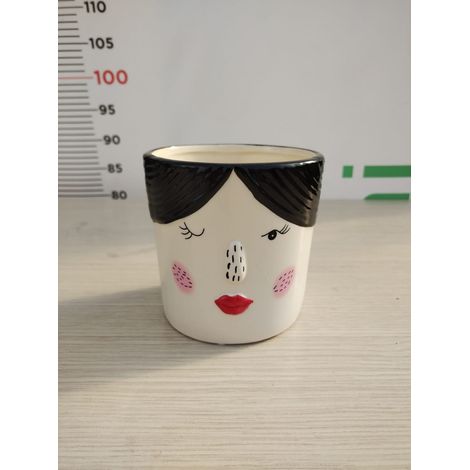 VASO D'ARREDO SMALTATO DONNA IN CERAMICA V.11 AZIENDA ANTICO MESTIERE