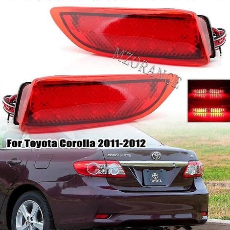 1 paire de réflecteurs de pare-chocs arrière à LED pour Toyota Corolla 2011-2012 / Lexus CT200h, feu stop/de signalisation, accessoires auto. (1/5)