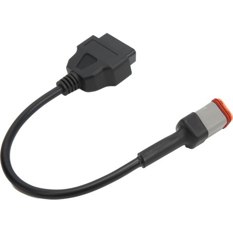 Adaptateur de diagnostic OBD2 6 broches pour moto : câble pratique, économie de carburant pour une conduite en toute sécurité (1/5)