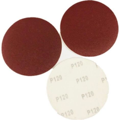 100pcs disques de papier de verre résistants à l'usure 125 mm (180/240/320/400/600/800/1000/1200/1500/2000) pour ponceuse orbitale (1/4)