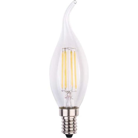 Ampoule LED COB Filament 4 watt (équivalent 42 Watt) E14 à visser luminosité chaude. (1/2)