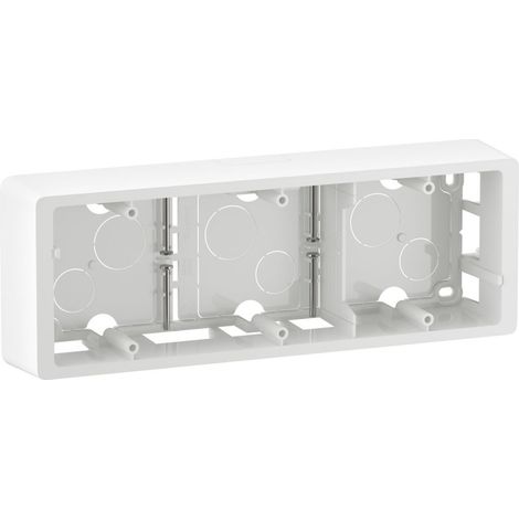 Legrand CB0233 Céliane 3-gang surface-mounted frame - supplied with screws - White