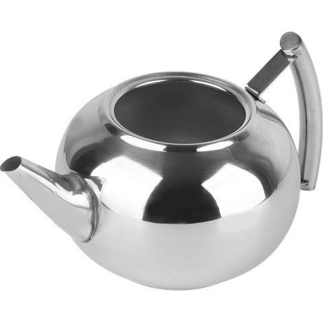 Théière en acier inoxydable non toxique avec filtre pour infuser le thé en vrac et les sachets (1,5 L) (1/5)