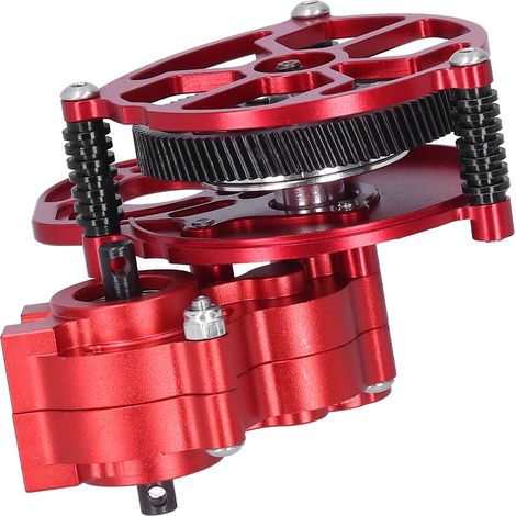 Boîte de vitesses centrale en métal RC avec engrenage pour SCX10 90046/90047/90016/90021 Rouge (1/5)