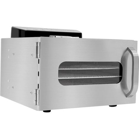 Déshydrateur alimentaire, design à 6 niveaux, température réglable, Argenté (1/2)