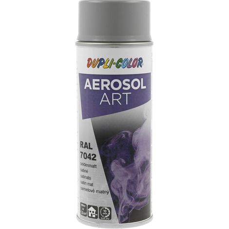 Dupli Color Aerosol Art Lackspray Graffiti Dose - wetterfest, lichtecht und UV-beständig - Graffiti-Spray 400ml, verkehrsgrau seidenmatt RAL 7042