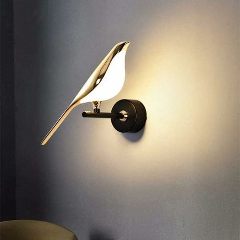Applique murale Magpie salon TV fond applique murale hôtel de luxe lampe de chevet simple applique murale créative (lumière chaude unique) (SKU produit : 94940377 SKU Offre : lehuamwj95) (1/4)