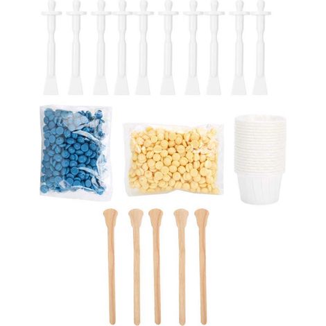 Cire chaude Blue ZOO 70g pour épilation visage et nez avec bâtonnets applicateurs (1/5)
