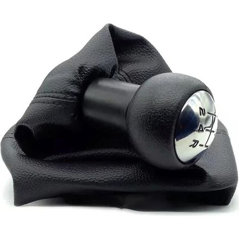 Pommeau Voiture pour Peugeot 307 Pommeau Voiture 5 Vitesses Pommeau De Levier Vitesse Soufflet Couvercle Coffre Bâton Leviers Vitesse (1/4)