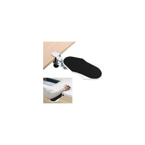 Repose Bras Ergonomique pour Bureau, Support de Repose-poignet Rotatif à 180°, Coude Support Extension Bureau Repose d’avant Bras Réglable d'Ordinateur pour Travail Étude, Blanc (1/5)