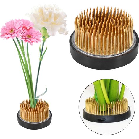 Support de composition florale Ron Ikebana Kenzan, fixation pour bouquets, outil de fleuriste, diamètre 6 cm (1/5)