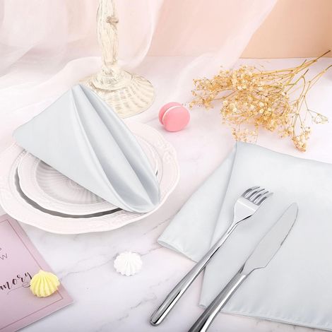 Serviette En Polyester - 43 X 43 Cm - Pour Restaurant Hotel Bar - Lot De 20 (1/5)