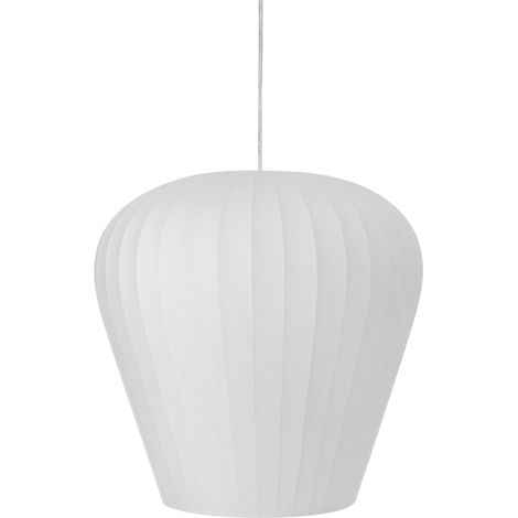 Suspension - blanc - Xela - plastique - Ø 37cm - E27 - 2958126 - (1/5)