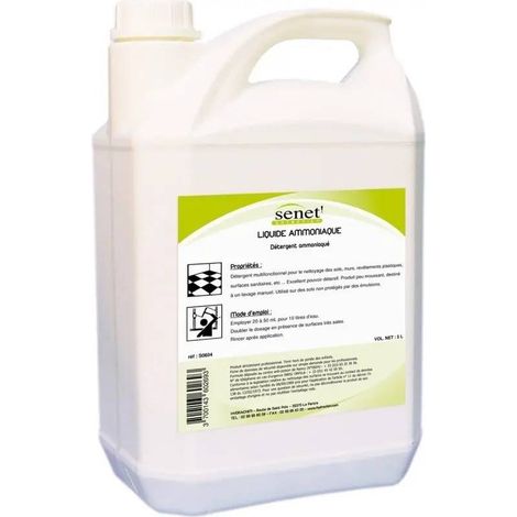 SENET - Liquide ammoniaque blanc - 5L (1/2)