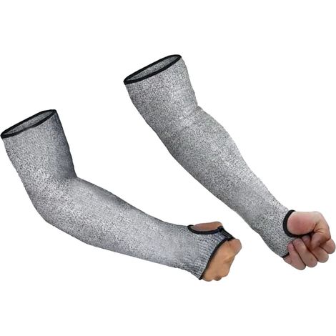 Lot de 2 manchons de protection pour les bras, résistants aux coupures et aux coups de couteau, respirants, niveau de protection 5. (1/5)