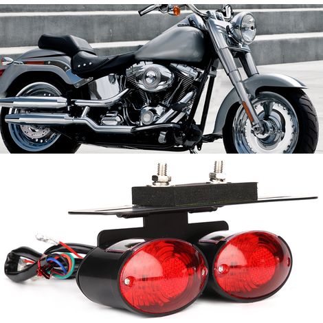 12V LED-Motorradrücklicht, stylisches Bremslicht, praktisches Rücklicht, Signallicht, Ersatzrücklicht, wasserfest, für Roller und Motorrad (1/5)