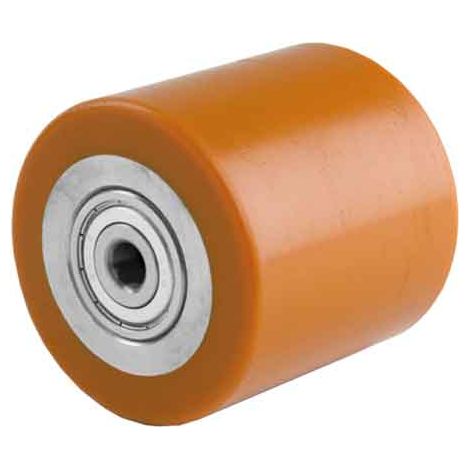 RULLO IN POLIURETANO PER TRANSPALLET ART. 10 AVO 82x60 mm -