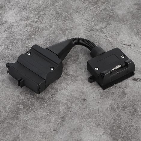 12- auf 7-poligen Anhängersteckeradapter ABS AU-Standard, verkabelter Stecker für LKW, Stecker, australische Kompatibilität, robust. (1/5)