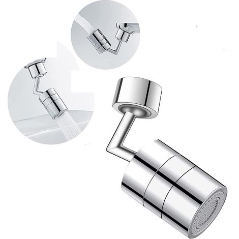 720 Degrés Aérateur de Robinet, Pivotant Tête de Robinet de Cuisine 2 Modes Réglable Douche Tête Filtre Pulvérisateur Pour Cuisine Salle De Bain (1/5)