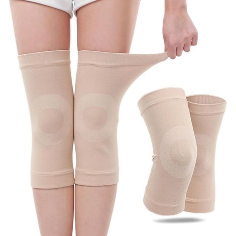 Ginocchiere da basket, ginocchiere calde, ginocchiere ultra sottili e traspiranti adatte per artrite, recupero da infortuni, sport e fitness, unisex (L) (1/5)
