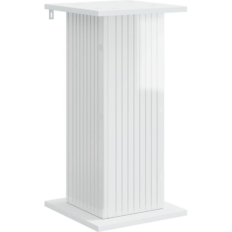 Supporto per piante Bianco Lucido 30,5 x 30 x 60,5 cm vidaXL