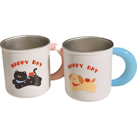2 tasse de brosse à dents, tasse de salle de bain,Motif animal mignon (1/5)
