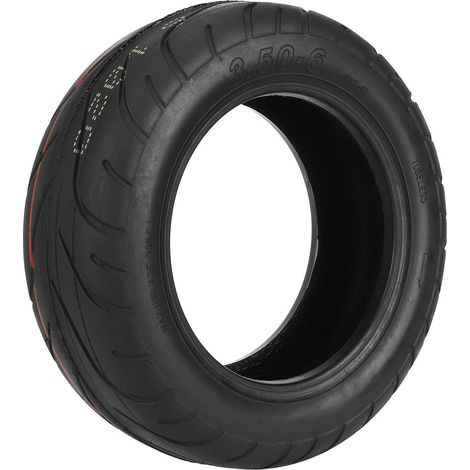 Pneus tubeless 3.50-6 pour vélos et scooters électriques, pneus de 10 pouces, petits pneus 3.50-6, pneus tubeless épaissis et résistants à l'usure. (1/4)