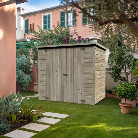Garage da giardino in legno rettangolare 193x98 cm