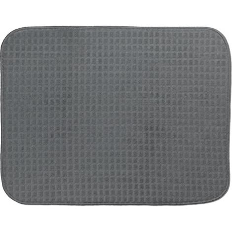 Geschirrtrockenmatte, Polyester, 50 x 38 cm, grau Rapida / Kela