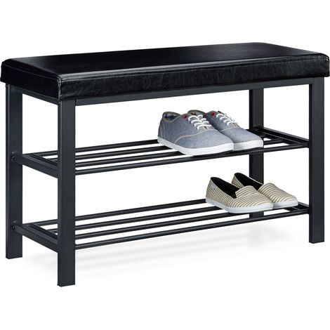 Banco de zapatos con asiento acolchado (1/5)